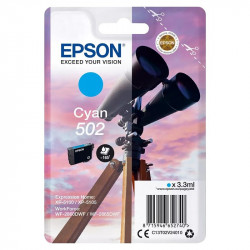 EPSON 502 BINOCOLO CARTUCCIA INK JET CIANO ORIG.