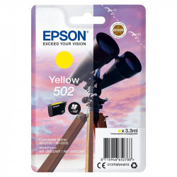 EPSON 502 BINOCOLO CARTUCCIA INK JET GIALLO ORIG.