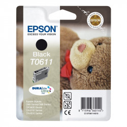 EPSON T0611 ORSETTO CART. INKJET NERO ORIGINALE