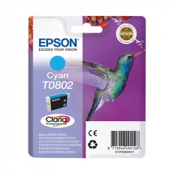 EPSON T0802 COLIBRI CARTUCCIA INK JET CIANO ORIG.