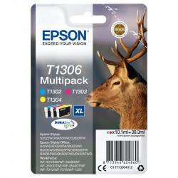 EPSON T1306 CERVO MULTIPACK C/M/Y XL ORIGINALE