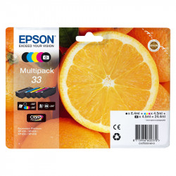 EPSON 33 ARANCIA MULTIPACK BK/PBK/C/M/Y ORIGINALE