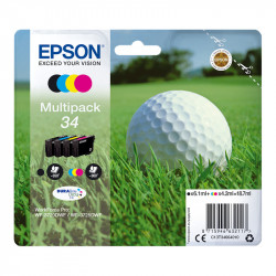 EPSON 34 GOLF MULTIPACK BK/C/M/Y ORIGINALE