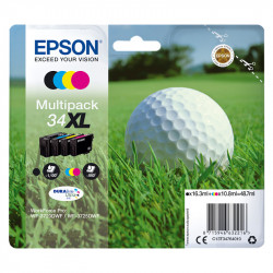 EPSON 34XL GOLF MULTIPACK BK/C/M/Y ORIGINALE