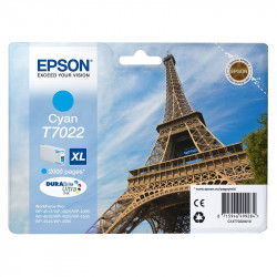 EPSON T7022 EIFFEL CART. INK JET CIANO XL ORIG.