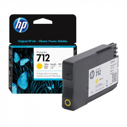 HP 712 DESIGNJET CARTUCCIA INKJET GIALLO ORIGINALE